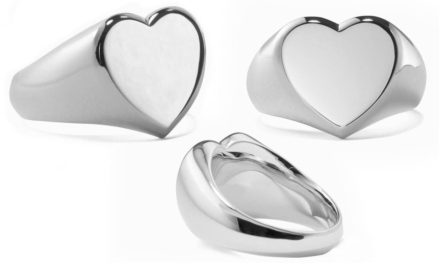 Heart Signet Ring: 8