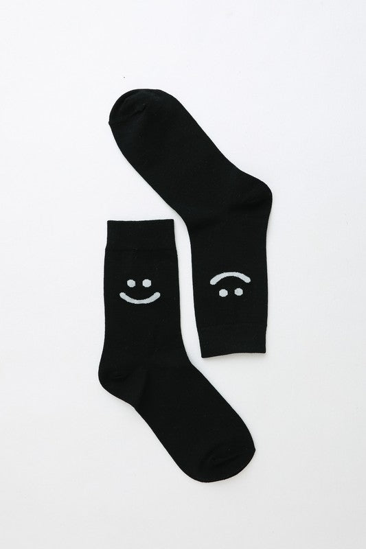 Smiley Face Crew Socks — product image