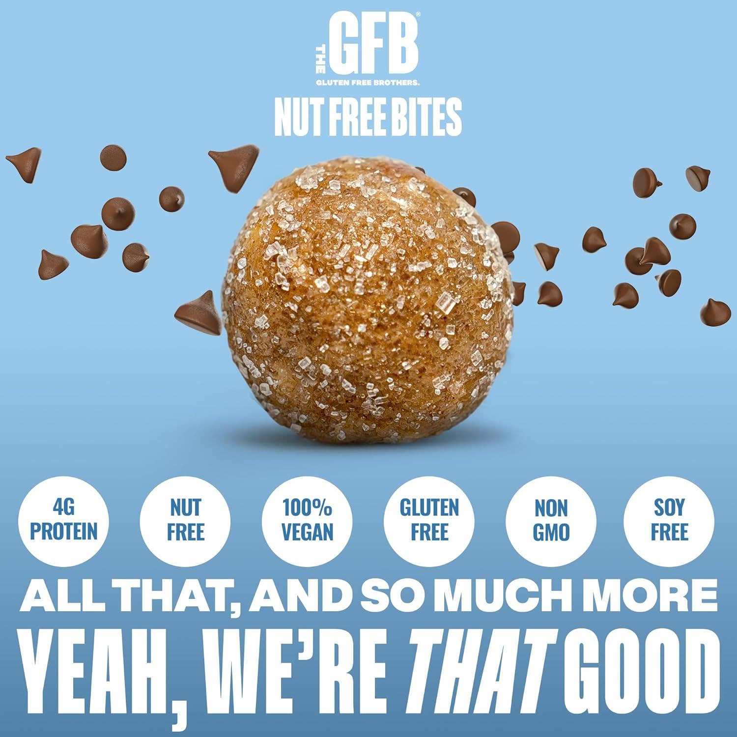 The GFB Chocolate Chip Cookie Dough Bites (Nut Free) 6 pck — product image