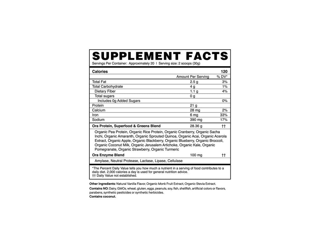 So Lean & So Clean - Protein Powder -  Vanilla 20 serv