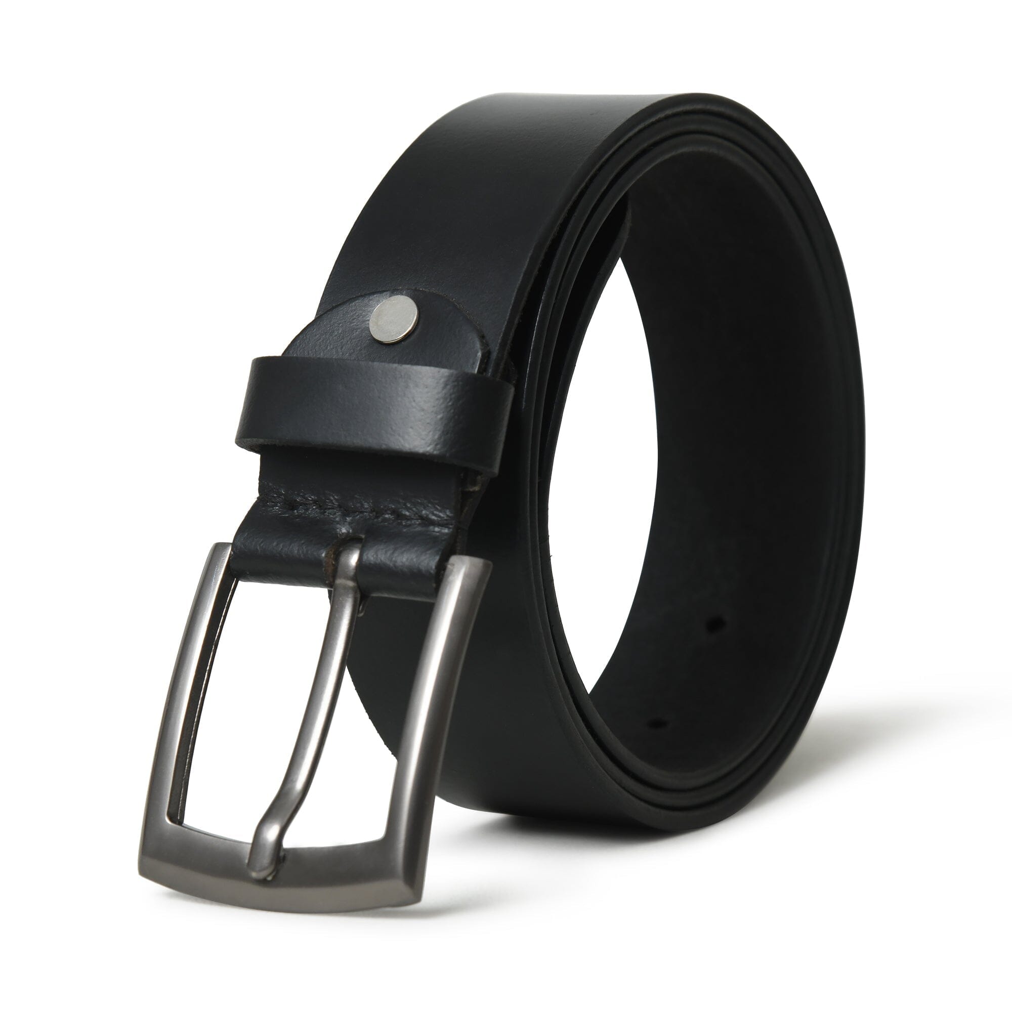 Minimalist Black Leather Belt — product image