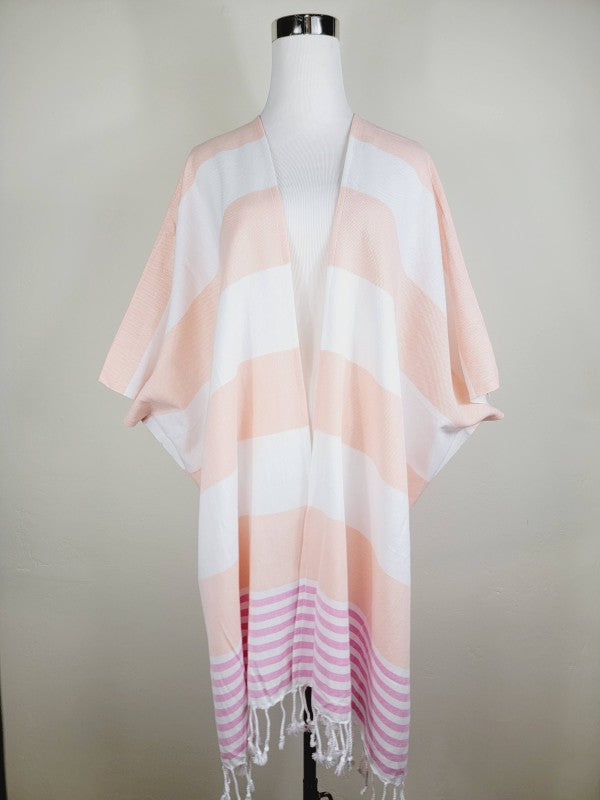 Beach cover up, Beach Dress open front - Orange — product image