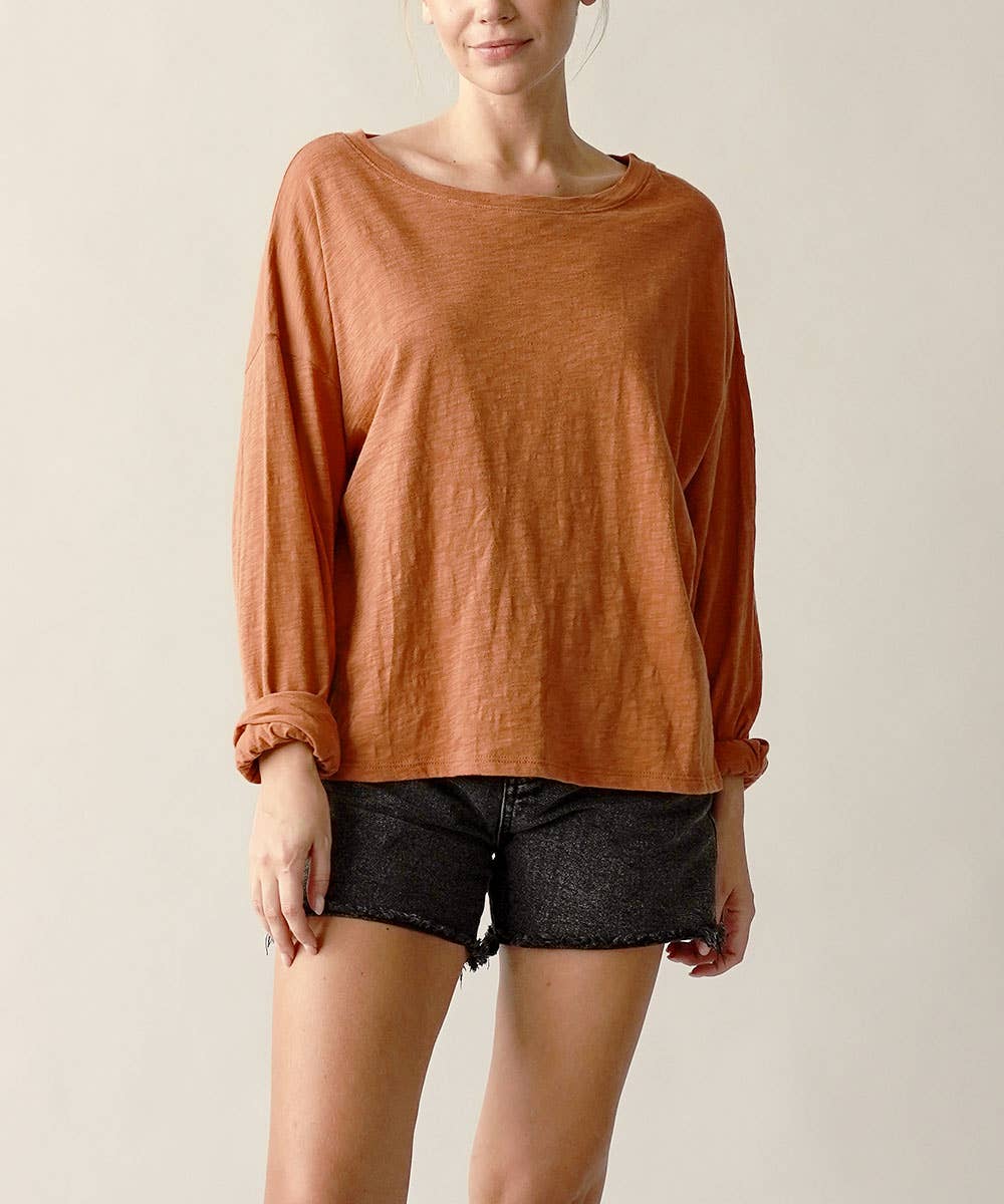 COTTONSLUB OVERSIZE T PREWASHED: DULL GREY / L