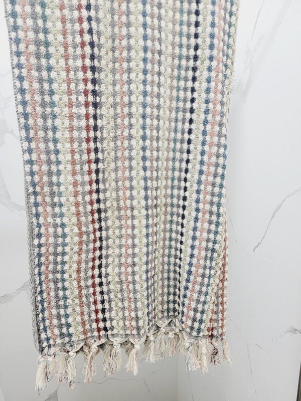 Bath Towels, Organic Turkish Cotton Pom Pom Towels — product image