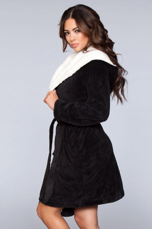 1817 Janet Plush Fleece Color Block Robe — product image