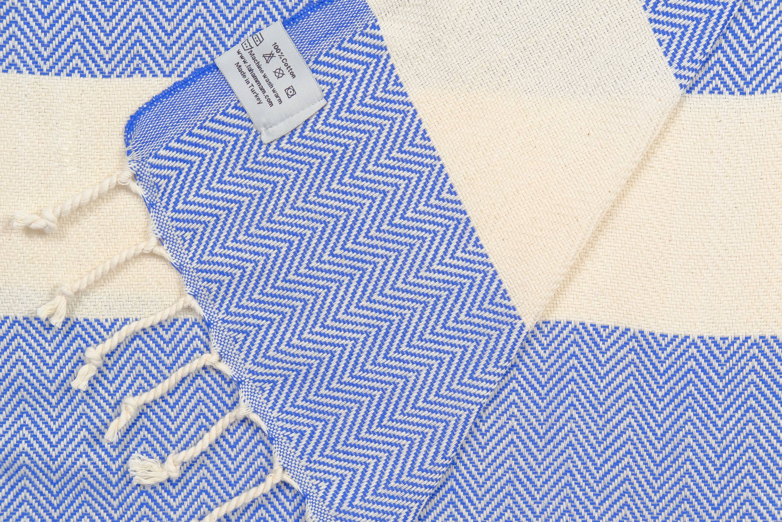 Herring Peshtemal  Cotton  Beach Towel: Black