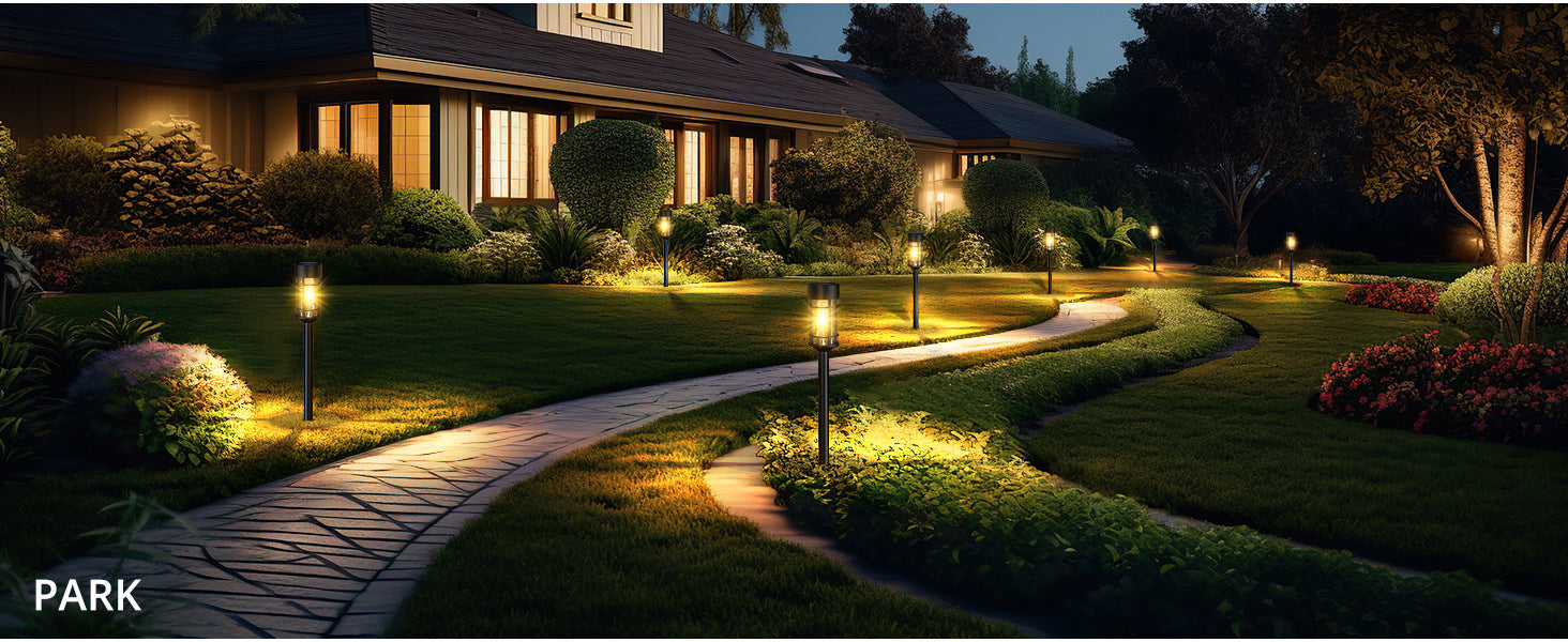 Hakol 8 Pack LED Solar Lights Outdoor Waterproof 3000k — product image