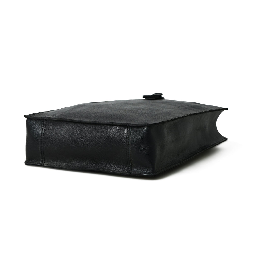 Ebony Elegance Leather Tote — product image