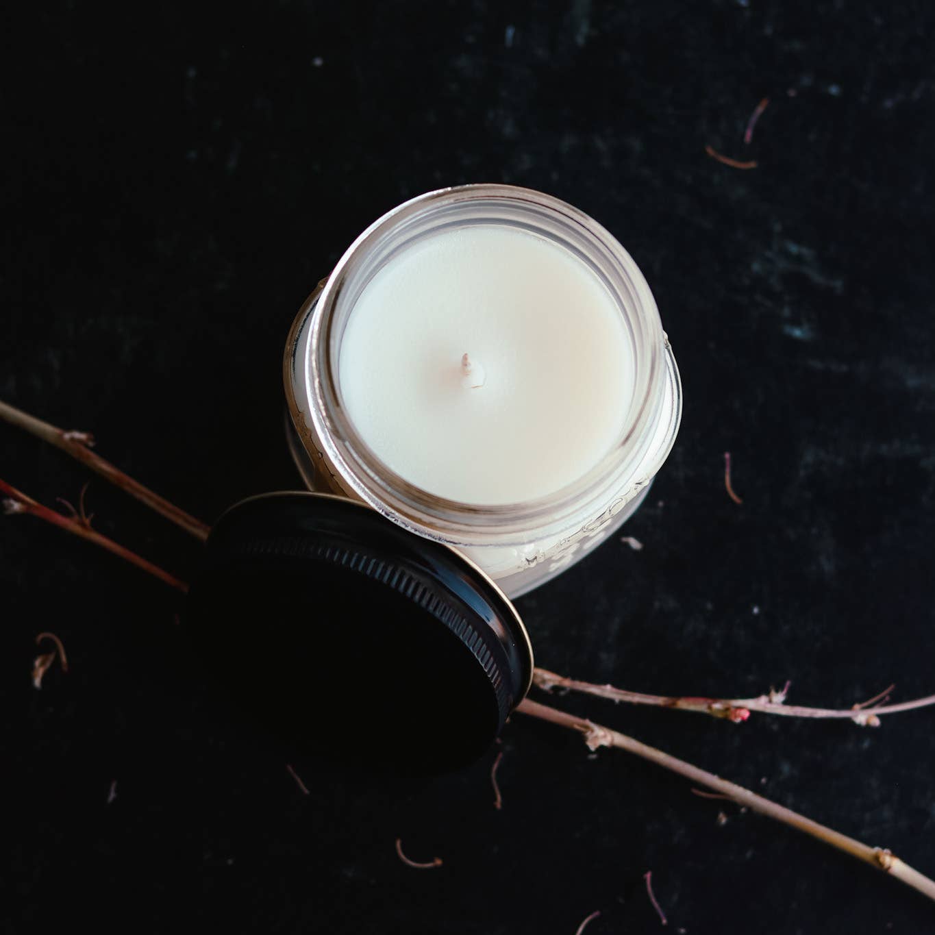 FALL SCENTS: Mason Jar Soy Candle: Pumpkin Souffle / 6.5 oz