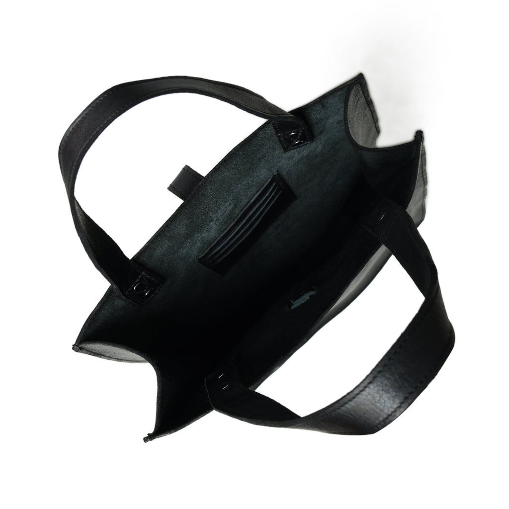 Ebony Elegance Leather Tote — product image