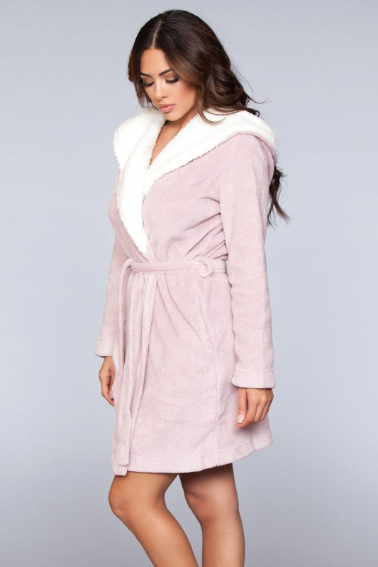 1817 Janet Plush Fleece Color Block Robe — product image
