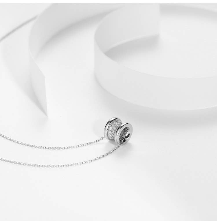 Inlaid Zircon Necklace Temperament Exquisite All-match Chain
