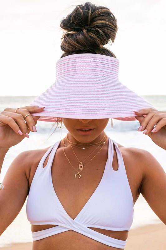 Foldable Bow Stripe Visor — product image