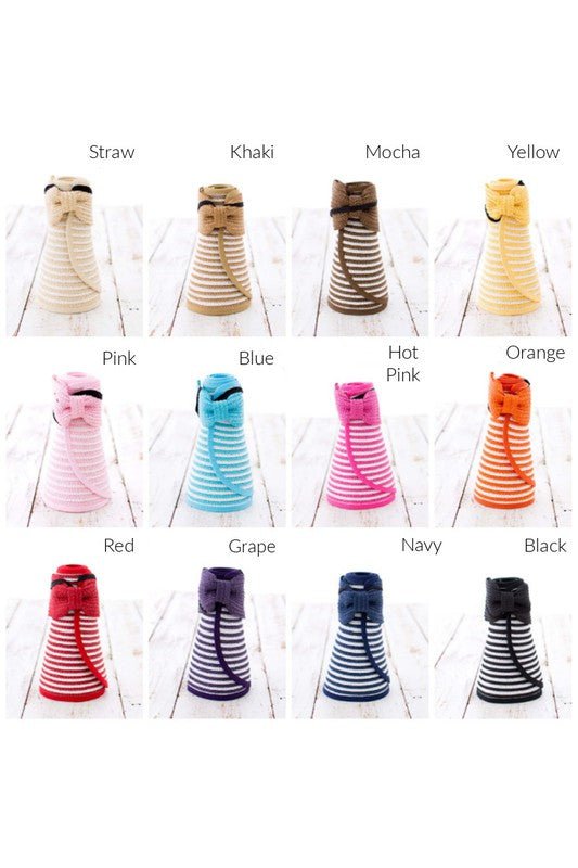 Foldable Bow Stripe Visor — product image