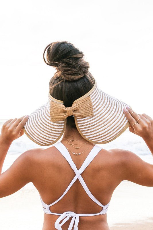 Foldable Bow Stripe Visor — product image