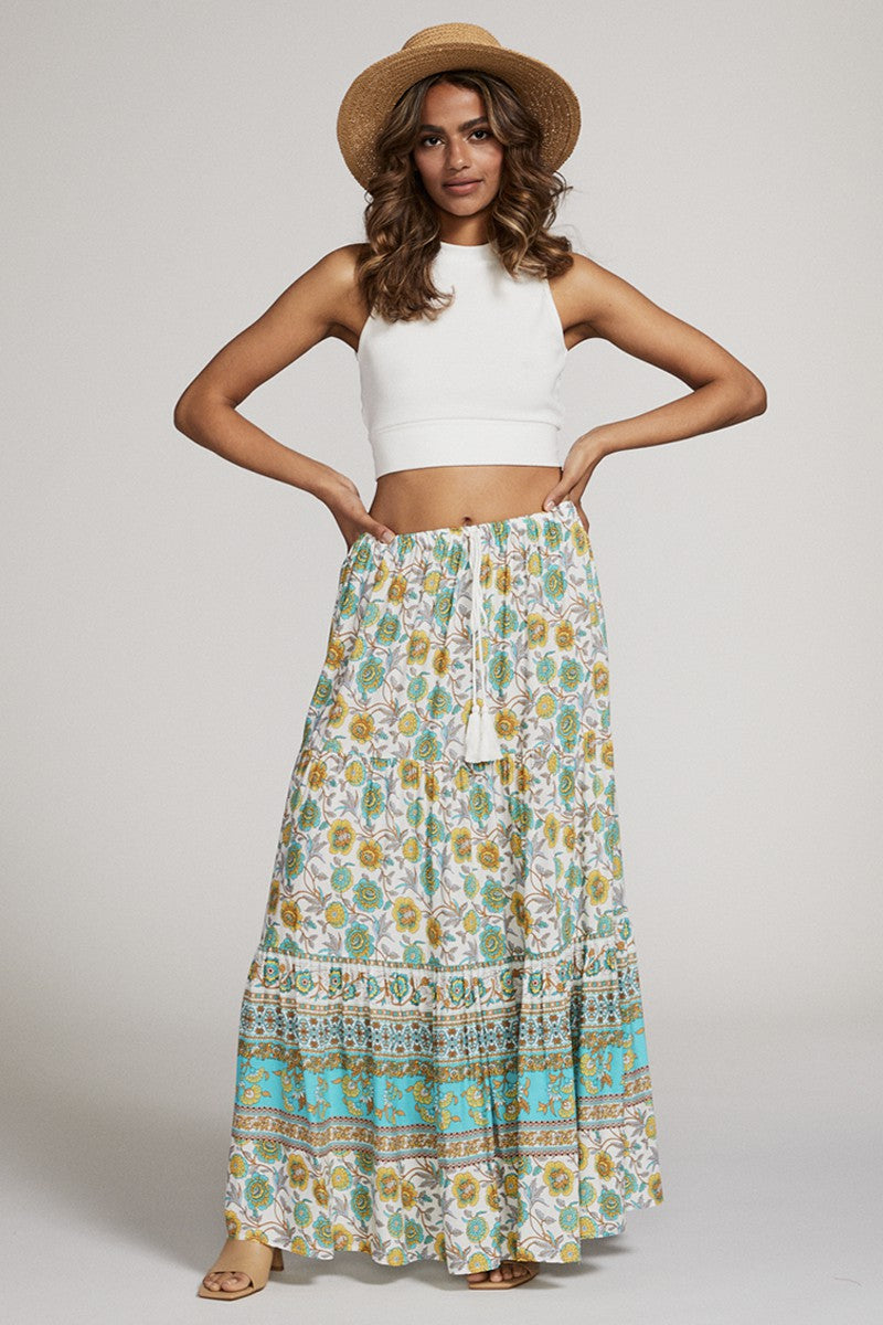 Printed maxi skirt — product image