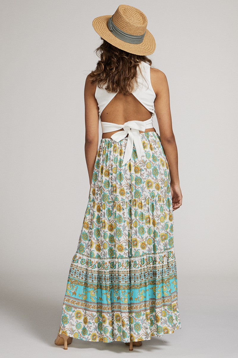 Printed maxi skirt — product image