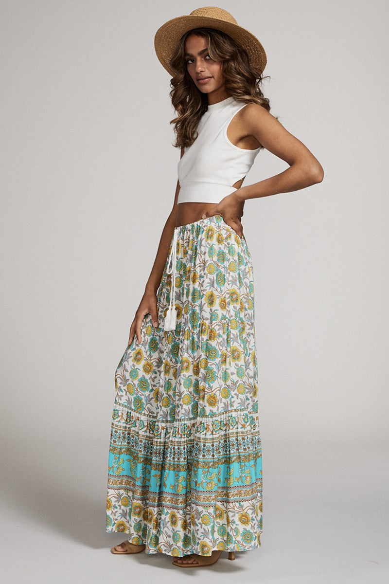 Printed maxi skirt — product image