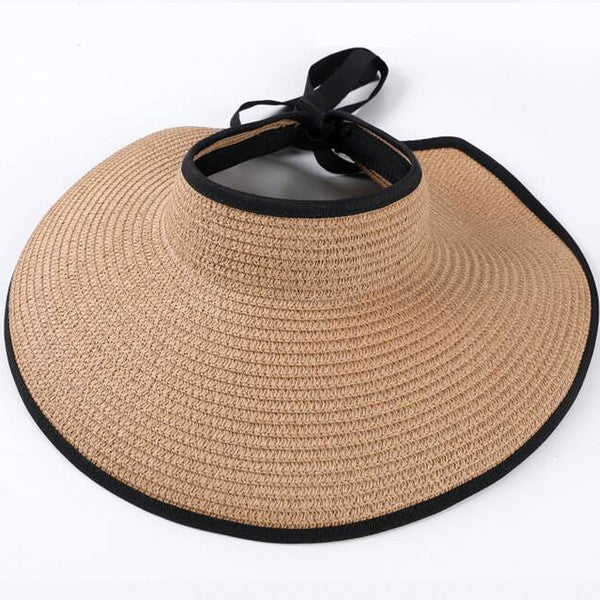 STRAW VISOR SUN HAT — product image