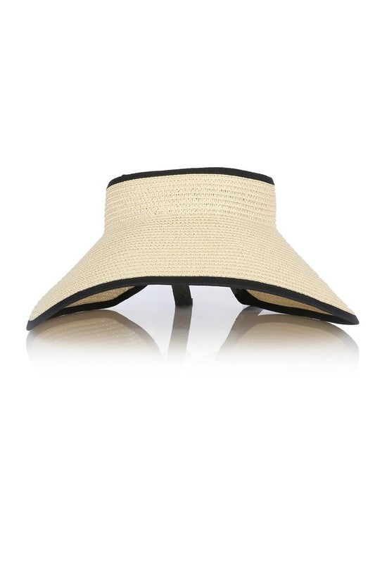 STRAW VISOR SUN HAT — product image