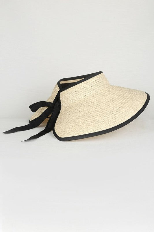 STRAW VISOR SUN HAT — product image