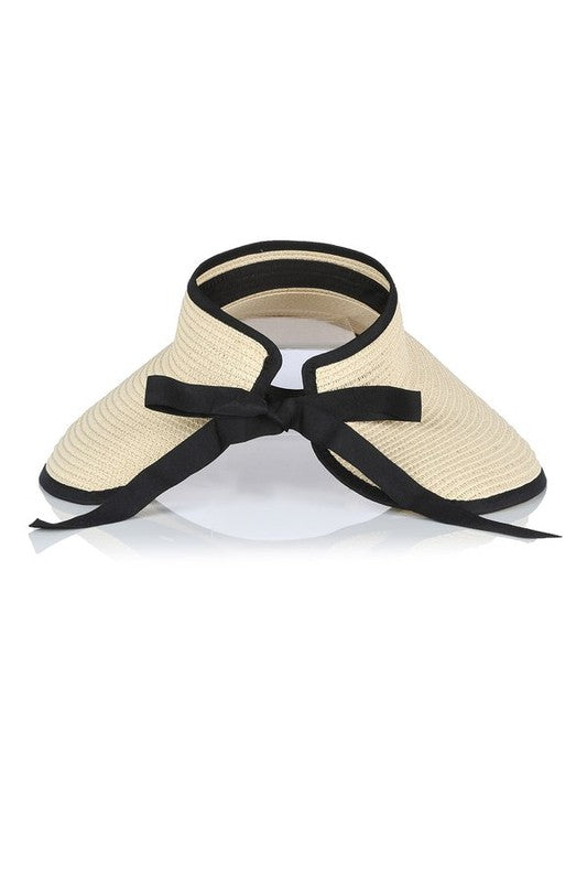 STRAW VISOR SUN HAT — product image