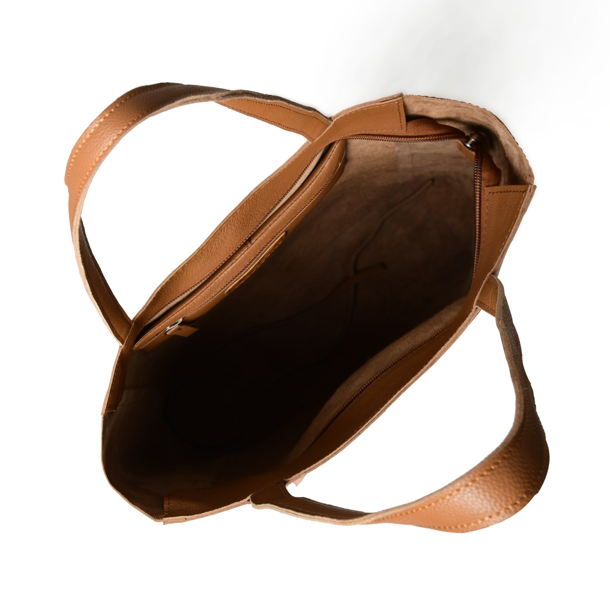 Café Chic Women's Leather Tote Bag — product image