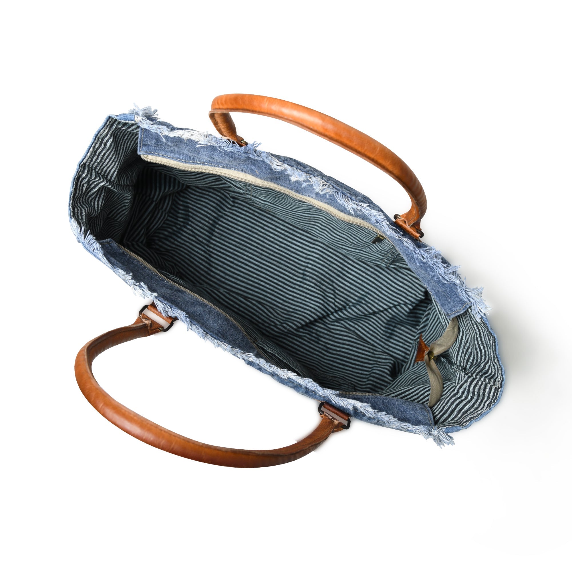 Denim Boho Chic Canvas Shoulder Bag — product image