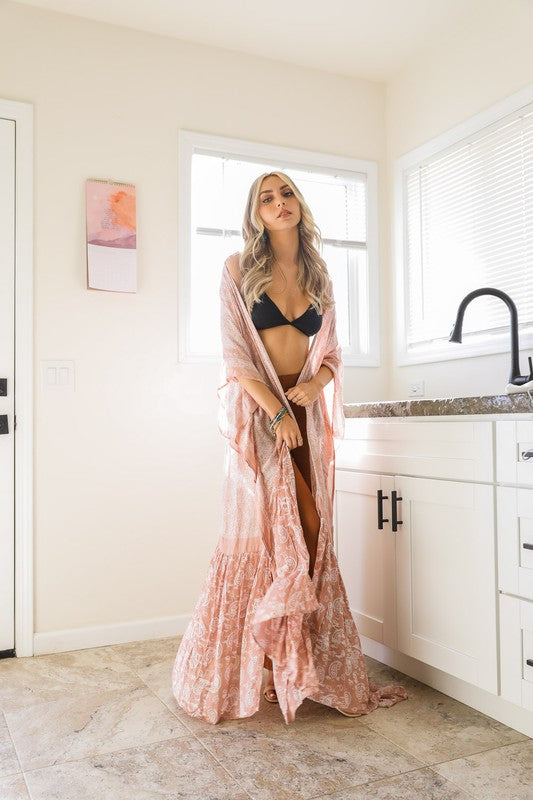 Paisley Tapestry Free Flow Kimono — product image