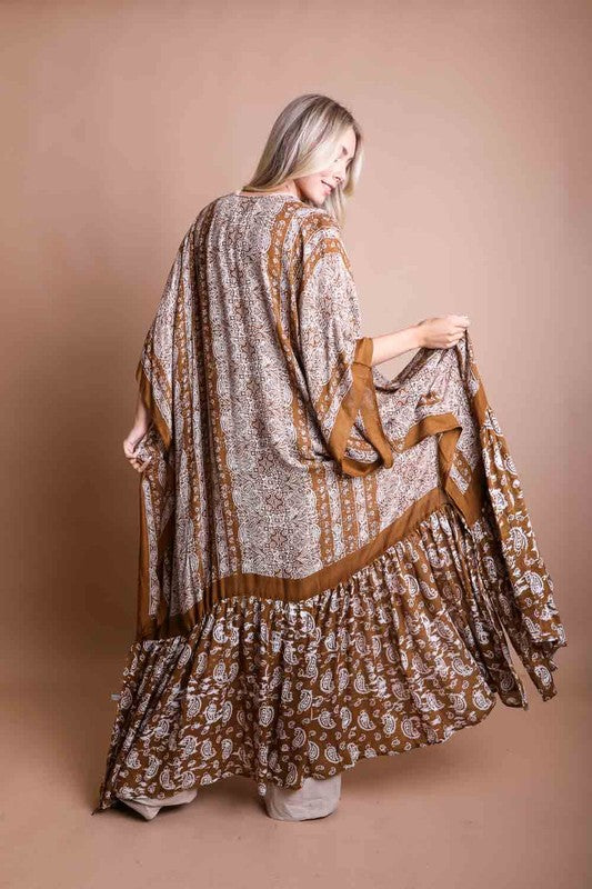 Paisley Tapestry Free Flow Kimono — product image