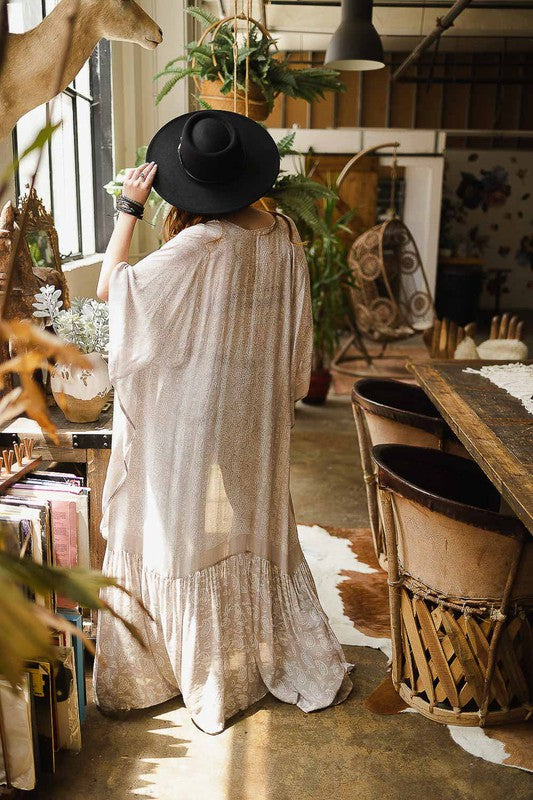 Paisley Tapestry Free Flow Kimono — product image