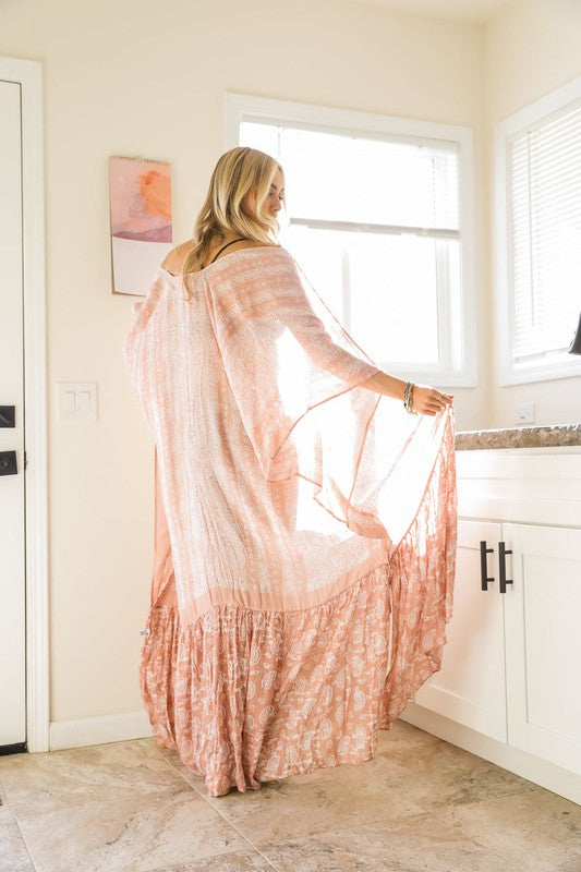 Paisley Tapestry Free Flow Kimono — product image