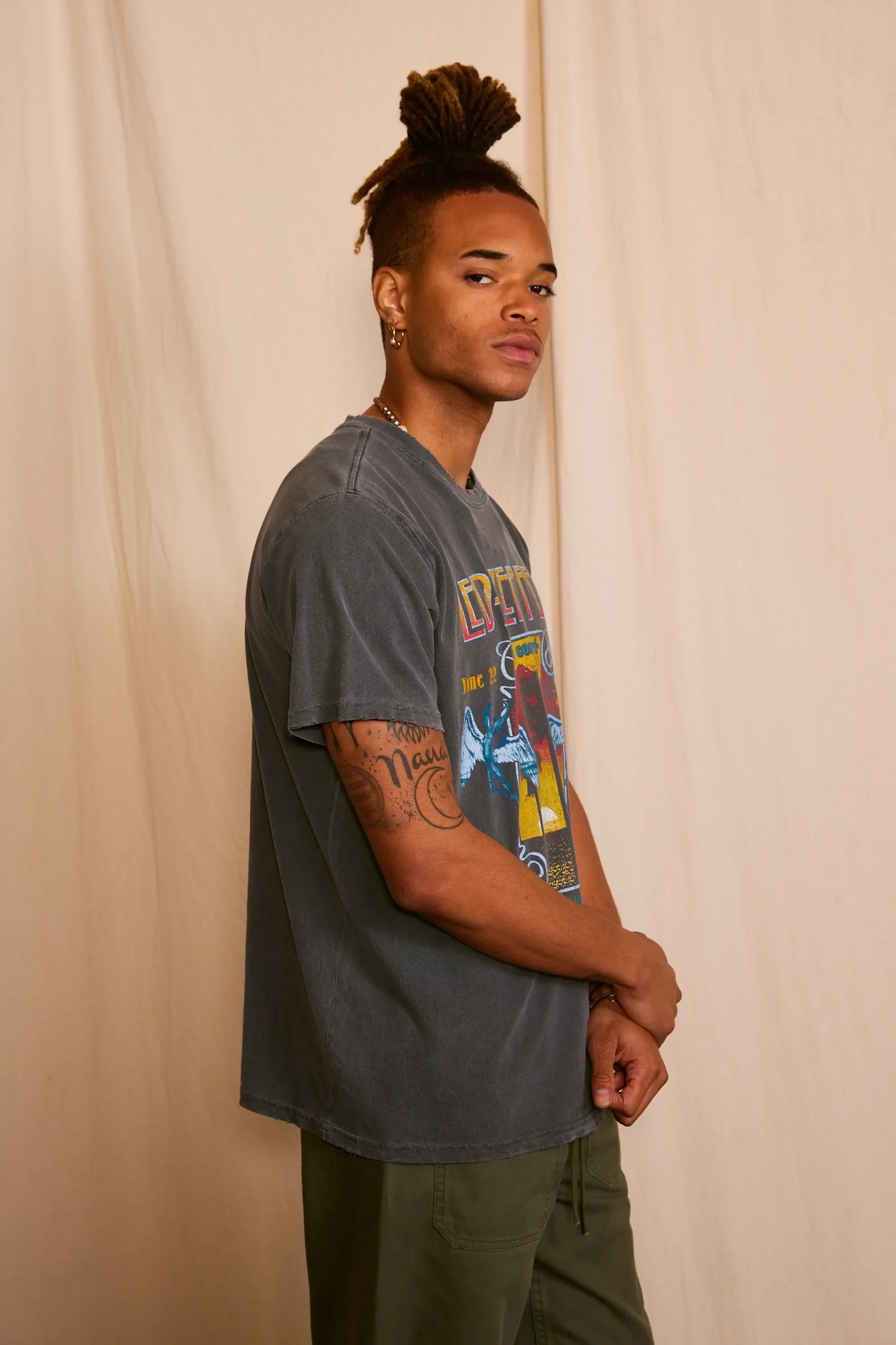 Led Zeppelin Inglewood Sunkissed Men's Gray Tee — product image