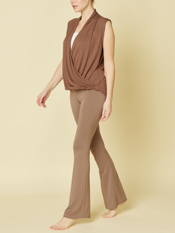Fabina Bamboo Slim Bell Yoga Pants — product image