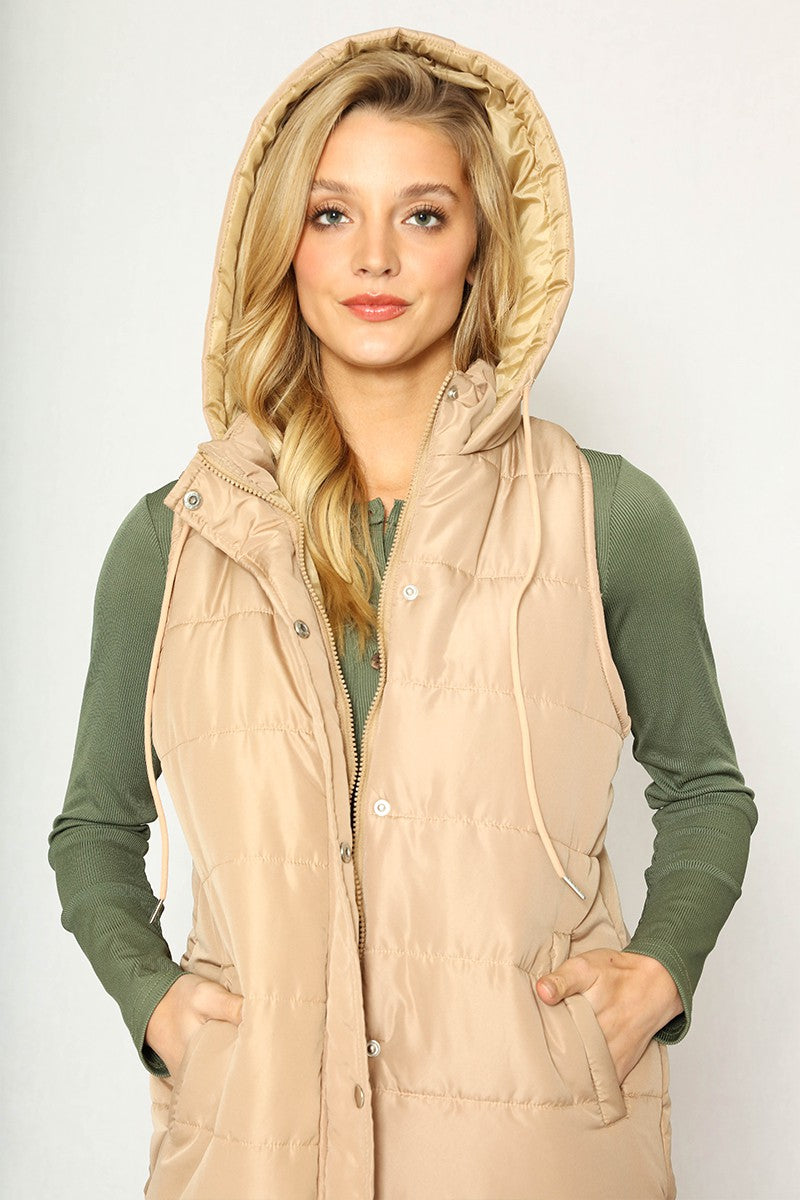Long Puffer Vest — product image