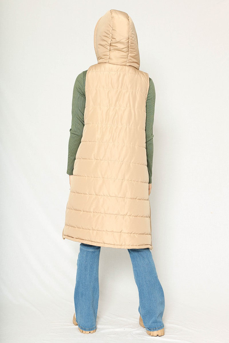 Long Puffer Vest — product image