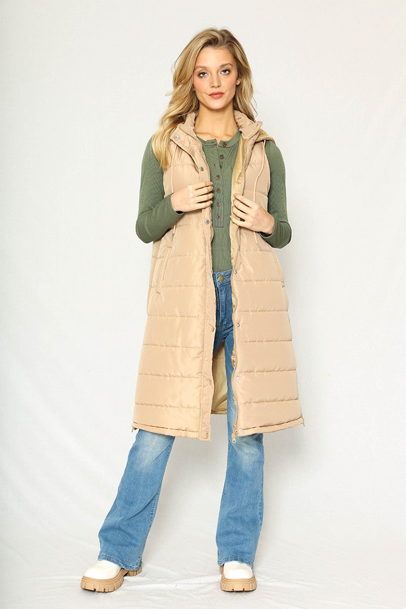 Long Puffer Vest — product image