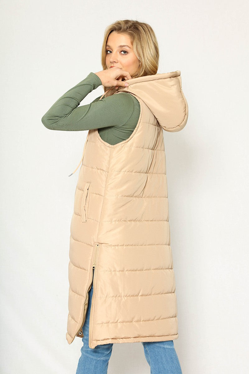 Long Puffer Vest — product image