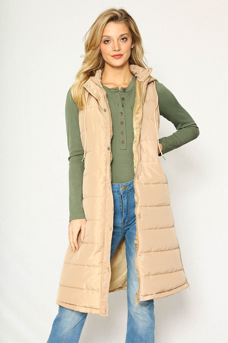 Long Puffer Vest — product image