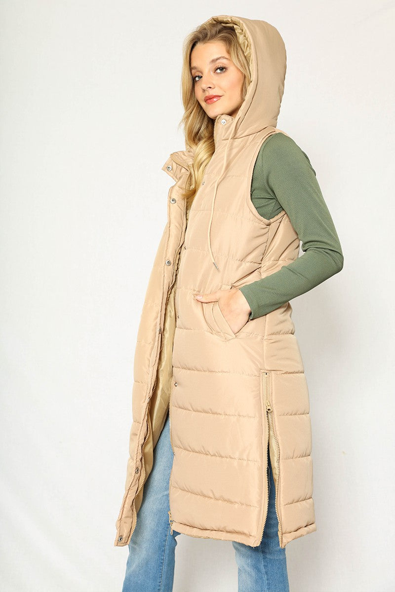 Long Puffer Vest — product image