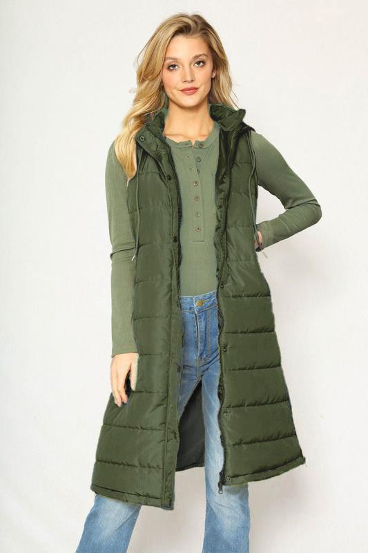 Long Puffer Vest — product image