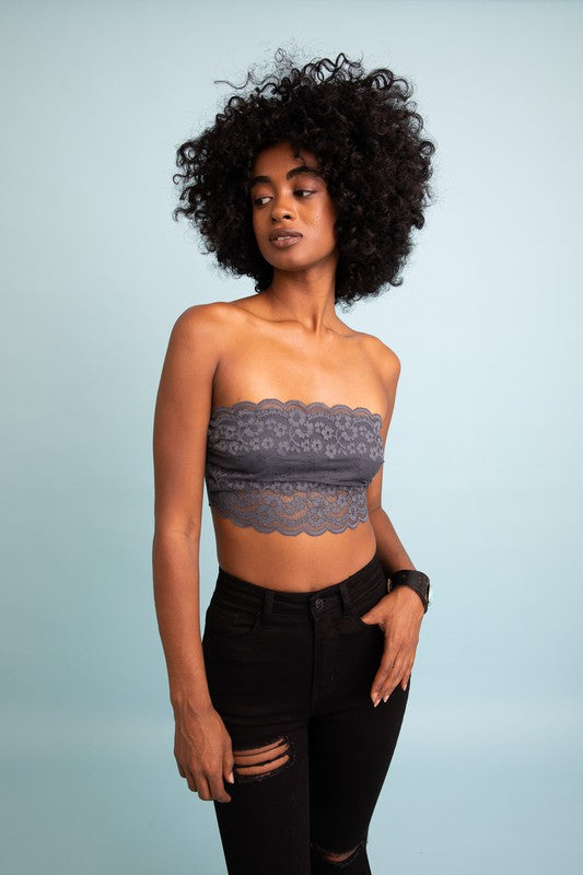 Wide Lace Bandeau — product image