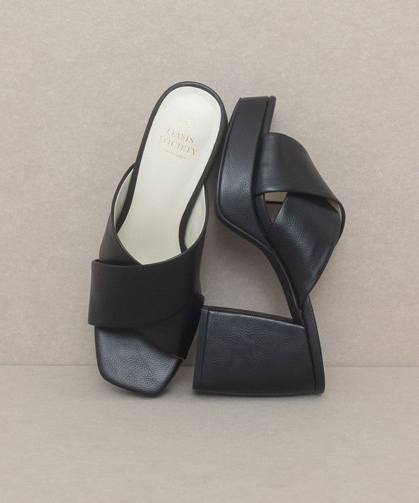 Oasis Society Carmen - Chunky Platform Mule Heel — product image