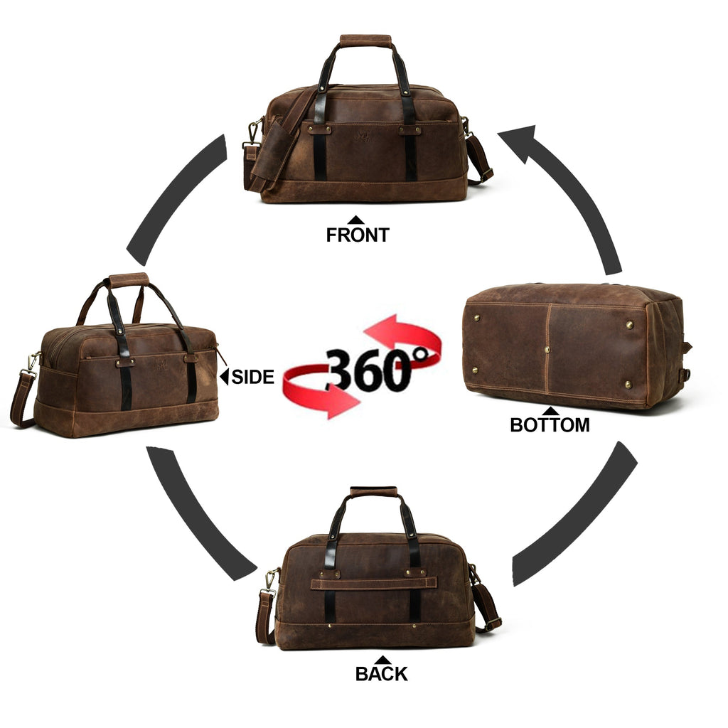 Espresso Elegance Carry on Duffle — product image