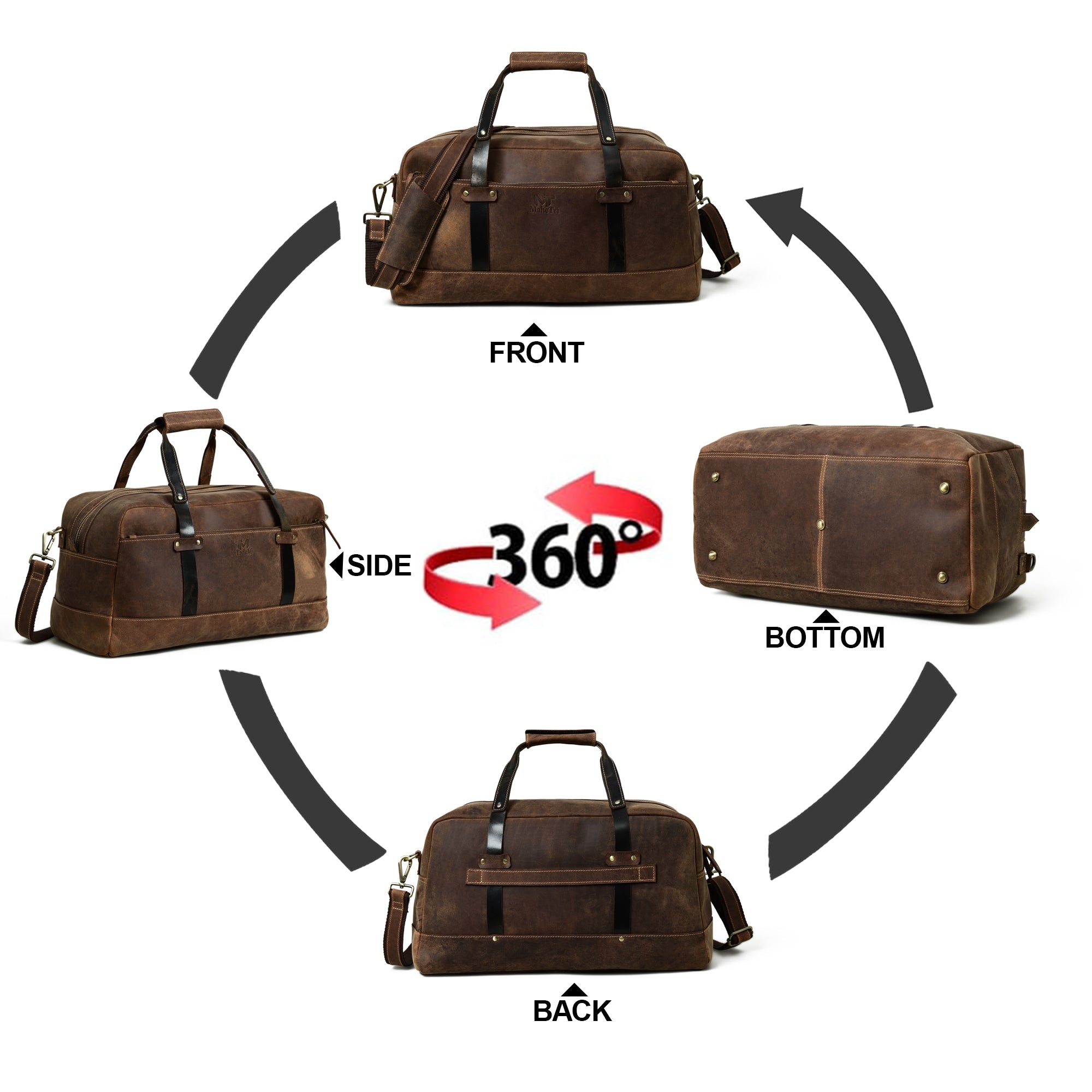 Espresso Elegance Carry on Duffle — product image