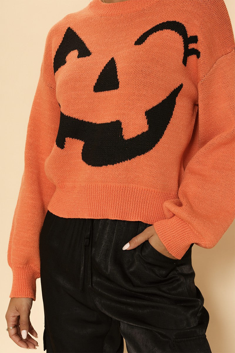 Pumpkin Halloween Sweater — product image