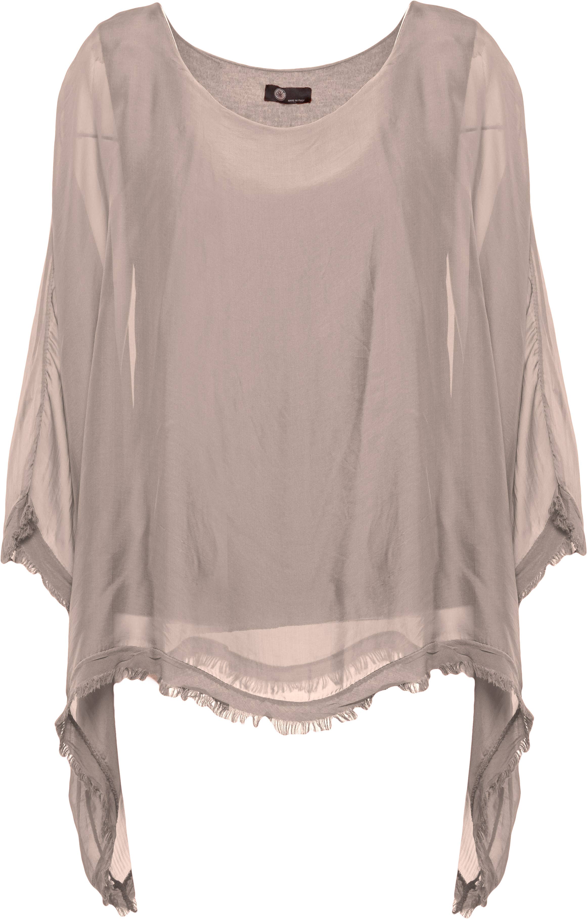 Alcina Blouse - Flowy Silk Blouse: Black / 30% SILK • 70% VISCOSE / L