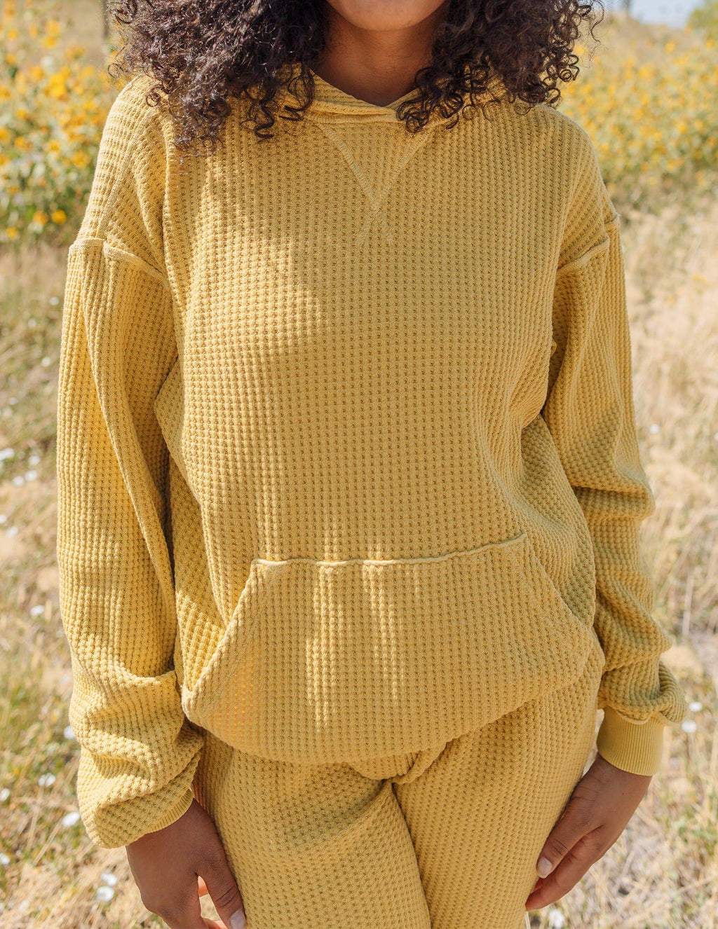The Waffle Hoodie - Sunflower: Large — product image