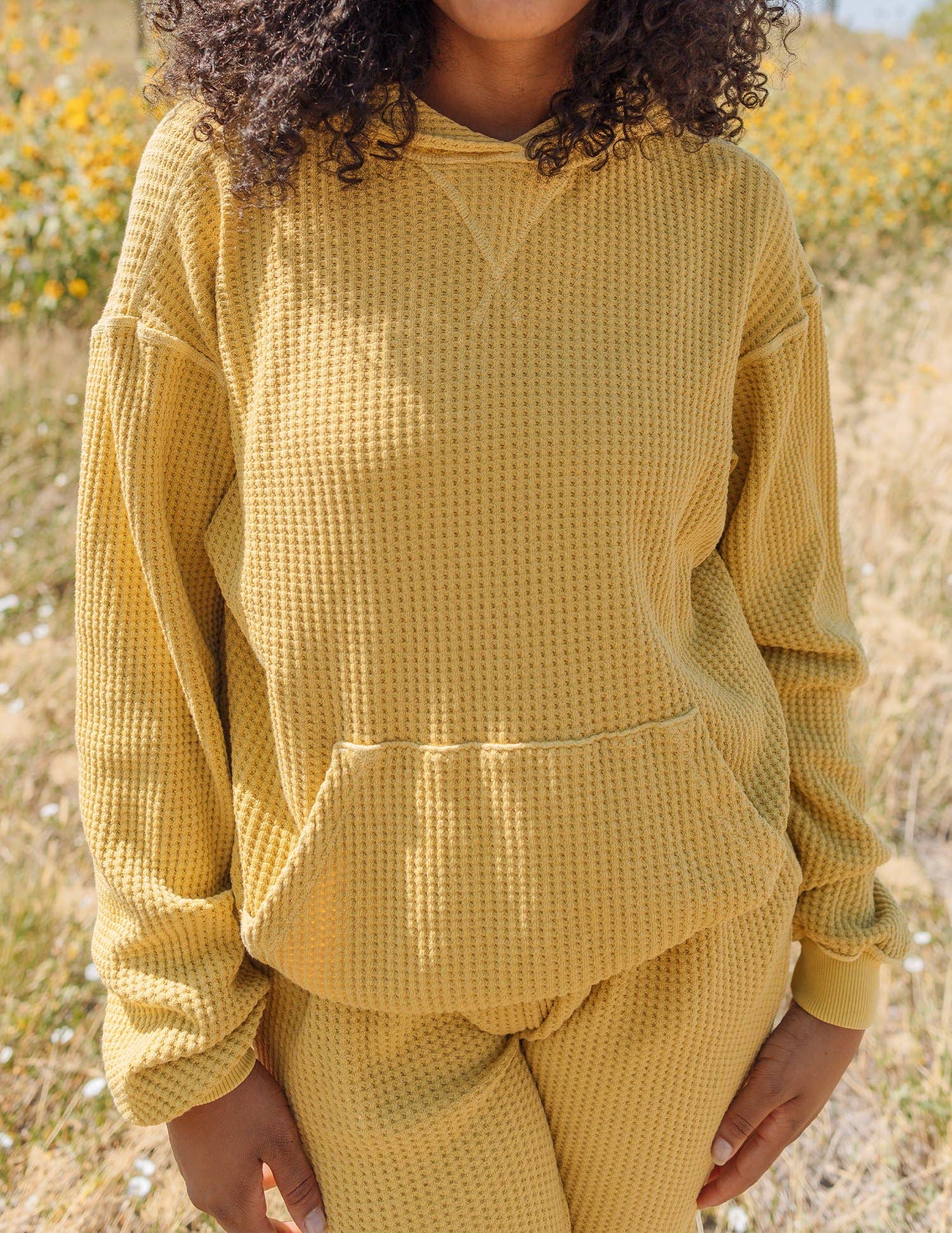 The Waffle Hoodie - Sunflower: Large — product image
