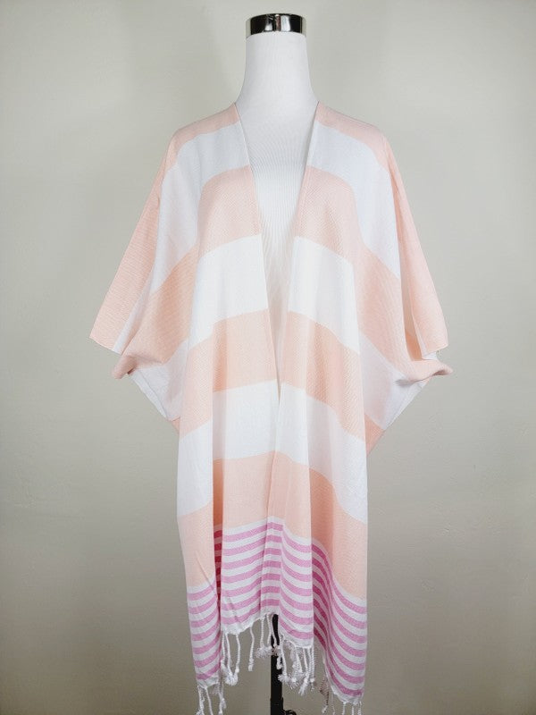 Beach cover up, Beach Dress open front - Orange — product image
